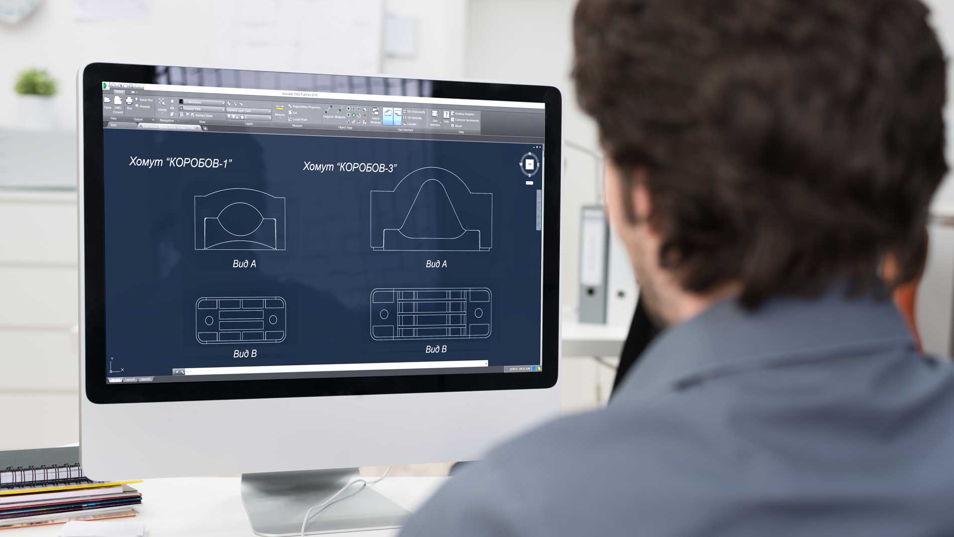 Кабельные хомуты, Чертежи DWG